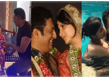 56 વર્ષની ઉંમરે તેમની પુત્રીની ઉંમરની છોકરી સાથે લગ્ન કરી કિસ કરતા પ્રકાશ રાજની તસવીરો વાયરલ થઈ હતી