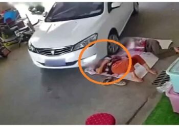 કાર મહિલાના ચહેરા પર ચડી ગઈ, માતા-પુત્ર અકસ્માતનો ભોગ, વીડિયો જોઈ તમારો આત્મા કંપી જશે