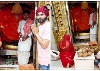 રવિન્દ્ર જાડેજાએ પત્ની રીવાબા સાથે આશાપુરા માના દર્શન કર્યા, ફોટા શેર કર્યા