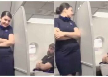 એર હોસ્ટેસે ફ્લાઇટમાં સૂતા ધોનીનો ગુપ્ત રીતે બનાવ્યો વીડિયો, લોકોમાં ગુસ્સો આવ્યો