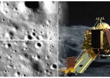 Chandrayaan-3 First Image: લેન્ડિંગ પછી વિક્રમે મોકલી પહેલી તસવીર, આવો દેખાય છે ચંદ્રનો દક્ષિણ ભાગ