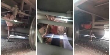 માલગાડીના ટ્રેનના પૈડા વચ્ચે બેસીને ચાર બાળકો મુસાફરી કરી રહ્યા હતા, આ વીડિયો તમને હચમચાવી દેશે