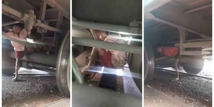 માલગાડીના ટ્રેનના પૈડા વચ્ચે બેસીને ચાર બાળકો મુસાફરી કરી રહ્યા હતા, આ વીડિયો તમને હચમચાવી દેશે