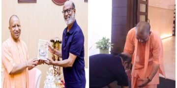 CM યોગી આદિત્યનાથને મળ્યા રજનીકાંત, ગાડીમાંથી ઉતરીને તરત ચરણ સ્પર્શ કર્યા, જુઓ Video