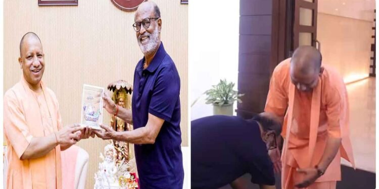 CM યોગી આદિત્યનાથને મળ્યા રજનીકાંત, ગાડીમાંથી ઉતરીને તરત ચરણ સ્પર્શ કર્યા, જુઓ Video