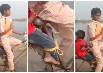 નાની બહેનનો પગ પૈડામાં ફસાઈ ન જાય એટલે ભાઈએ બનાવ્યો અદભુત દેશી જુગાડ, આ વિડીયો તમારા દિલને સ્પર્શી જશે