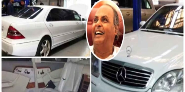 ધીરુભાઈ અંબાણીની 22 વર્ષ જૂની કારના ફોટા, પાછળની બાજુની બેઠકો સામ સામે અને પાર્કિંગ સેન્સર