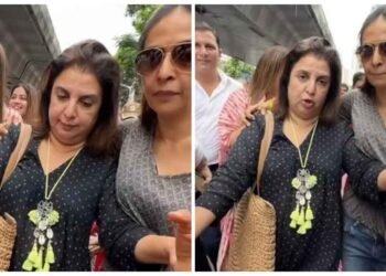 ધ્રૂજતા હાથ, વિચિત્ર હાવભાવ, ફરાહ ખાન બાપ્પાના દર્શને પહોંચી, ભીડમાં અટવાઈ, હાલત બગડી.