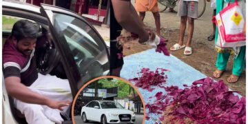 રોડ કિનારે શાકભાજી વેચવા માટે ઓડી કારમાં આવ્યો ભારતીય ખેડૂત, વીડિયોએ આશ્ચર્યચકિત કરી દીધી