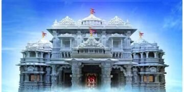 અમેરિકાના ન્યૂજર્સીમાં બન્યું ભવ્યાતિભવ્ય સ્વામિનારાયણ મંદિર, અંદર સ્વર્ગ જેવી થાય છે અનુભૂતિ