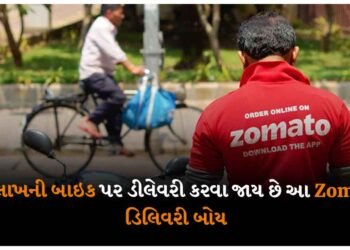 20 લાખની બાઇક પર ડીલેવરી કરવા જાય છે આ Zomato ડિલિવરી બોય