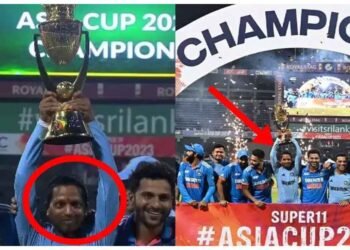 કોણ છે એશિયા કપની ટ્રોફી ઉઠાવનાર આ મિસ્ટ્રી મેન? ટીમ ઈન્ડિયા સાથે જીતની ઉજવણી કરી