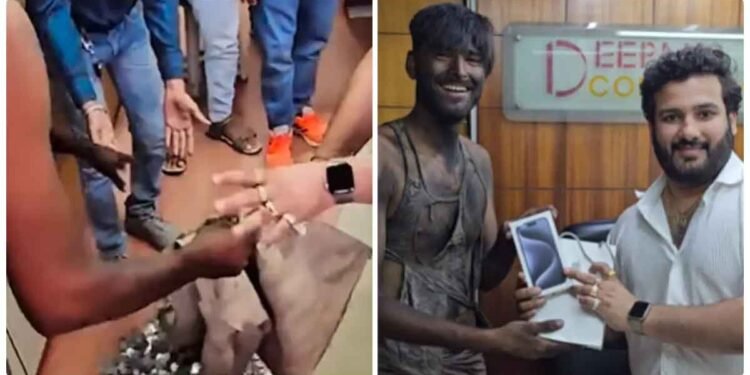 સિક્કાઓથી ભરેલી બોરી લઈને iPhone 15 ખરીદવા દુકાન પર પહોંચ્યો ‘ભિખારી’, પરંતુ પછી જે થયું તે જાણીને તમે પણ દંગ રહી જશો