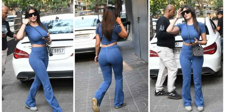 ગોરે ગોરે મુખડે પે કાલા કાલા ચશ્માં…. મટકતી ચાલ, કાતિલ અંદાજ, ટાઈટ કપડા પહેરીને ઘરની બહાર આવી નોરા ફતેહી