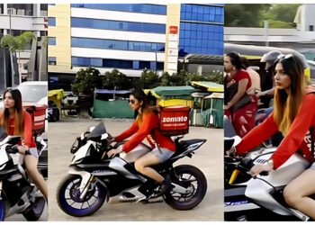 Zomato ડિલિવરી ગર્લ હેલ્મેટ વગર બોલ્ડ અંદાજમાં બાઇક ચલાવી, કંપની પર લોકો ગુસ્સે થયા – VIDEO